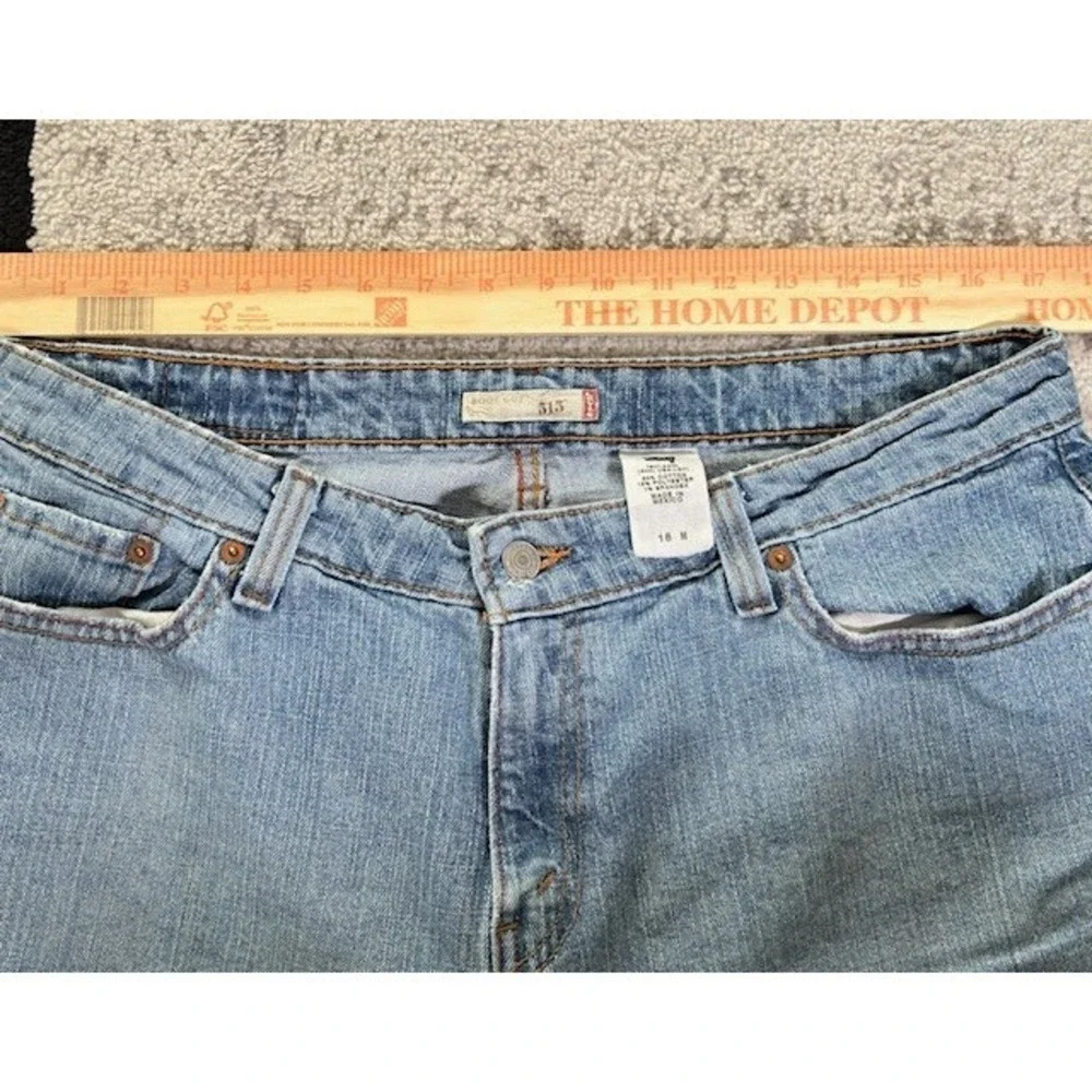 Levi's 515 Bootcut Jeans Women's 18M Blue Stretch Denim Mid Rise Classic